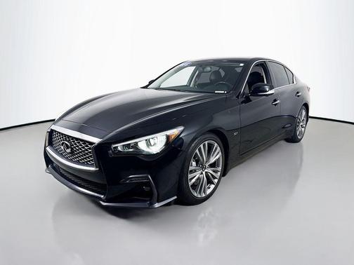Black Obsidian 2018 INFINITI Q50 3.0t Sport