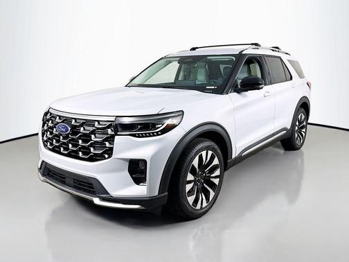 Space White Metallic 2026 Ford Explorer Platinum