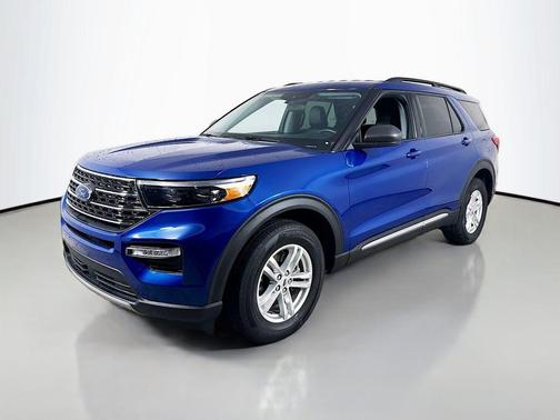 Atlas Blue Metallic 2023 Ford Explorer XLT