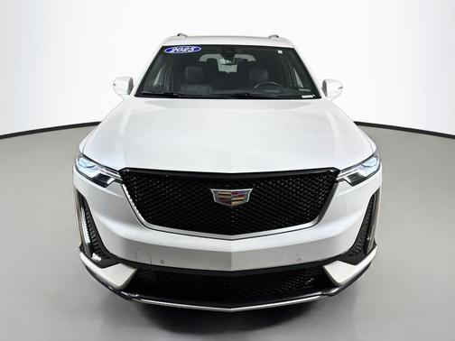 Crystal White Tri-Coat 2025 Cadillac XT6 Sport AWD