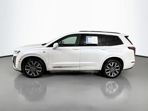 Crystal White Tri-Coat 2025 Cadillac XT6 Sport AWD