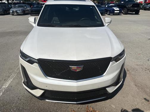 Crystal White Tri-Coat 2025 Cadillac XT6 Sport AWD