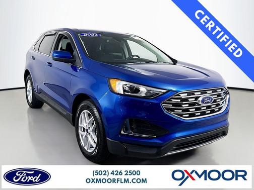 Atlas Blue Metallic 2022 Ford Edge SEL