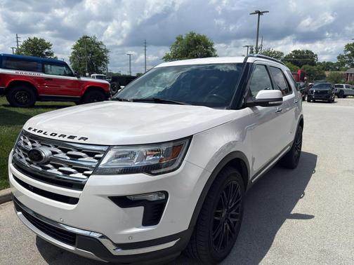 White Platinum Tri-Coat Metallic 2018 Ford Explorer Limited