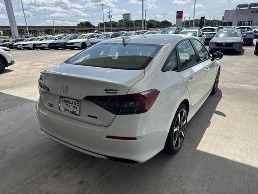 Platinum White Pearl 2026 Honda Civic Hybrid Sport Touring