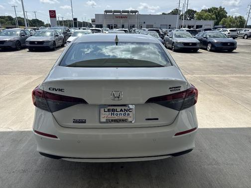 Platinum White Pearl 2026 Honda Civic Hybrid Sport Touring