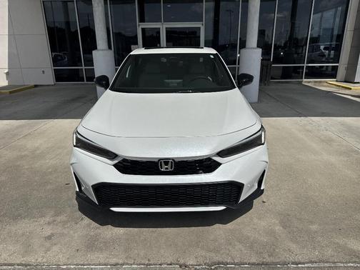 Platinum White Pearl 2026 Honda Civic Hybrid Sport Touring