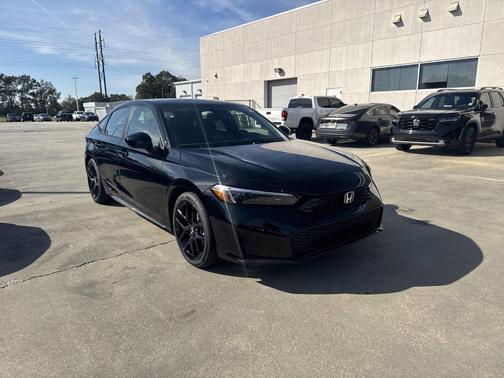 Crystal Black Pearl 2025 Honda Civic Hybrid Sport