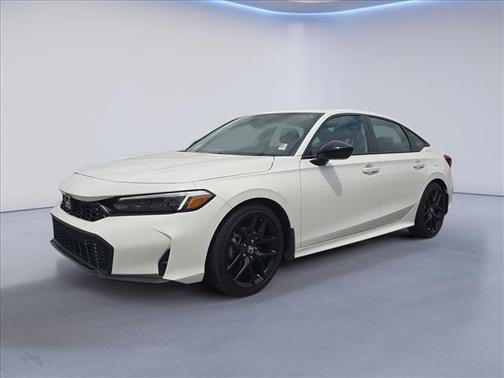 Platinum White Pearl 2025 Honda Civic Sport