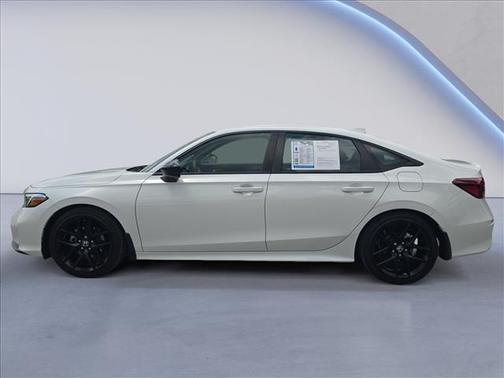 Platinum White Pearl 2025 Honda Civic Sport