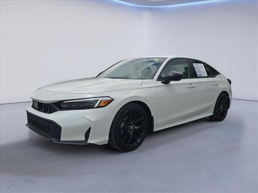 Platinum White Pearl 2025 Honda Civic Sport