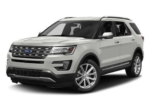 White Platinum Metallic Tri-Coat 2017 Ford Explorer Limited