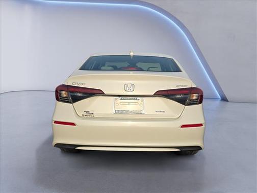 Platinum White Pearl 2025 Honda Civic Hybrid Sport