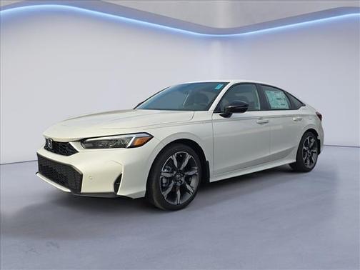 Platinum White Pearl 2026 Honda Civic Hybrid Sport Touring