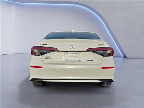 Platinum White Pearl 2026 Honda Civic Hybrid Sport Touring