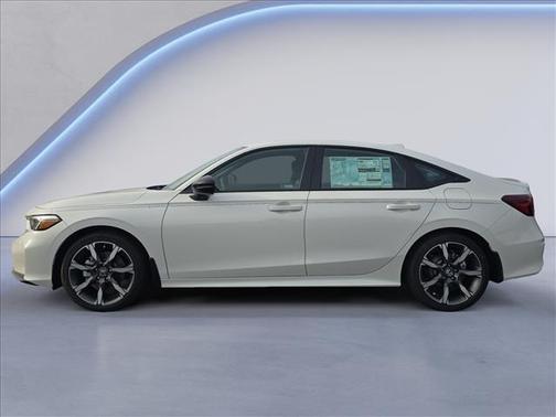 Platinum White Pearl 2026 Honda Civic Hybrid Sport Touring