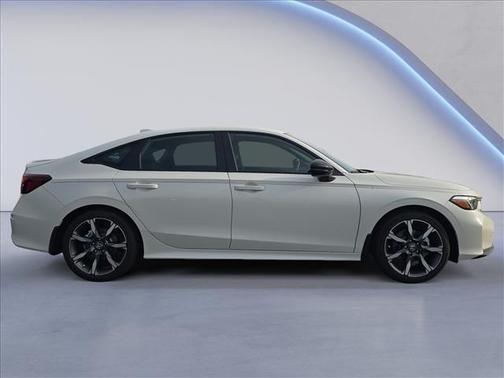 Platinum White Pearl 2026 Honda Civic Hybrid Sport Touring