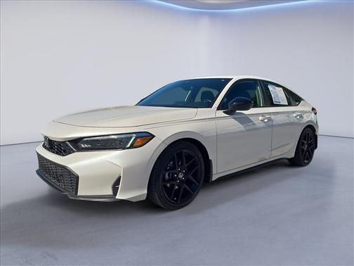 Platinum White Pearl 2025 Honda Civic Sport