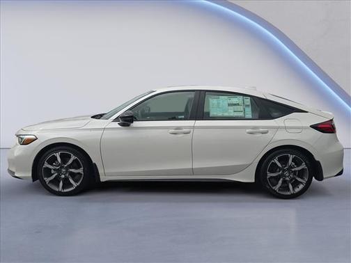 Platinum White Pearl 2026 Honda Civic Hybrid Sport Touring