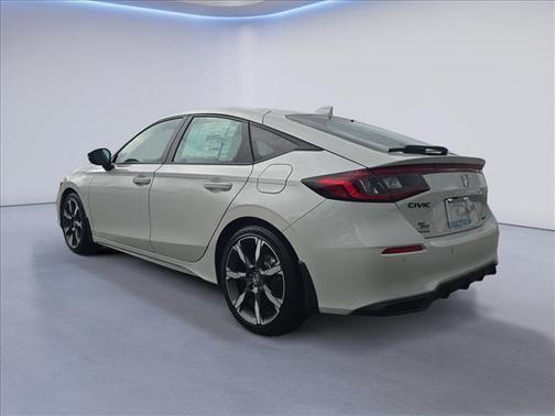 Platinum White Pearl 2026 Honda Civic Hybrid Sport Touring