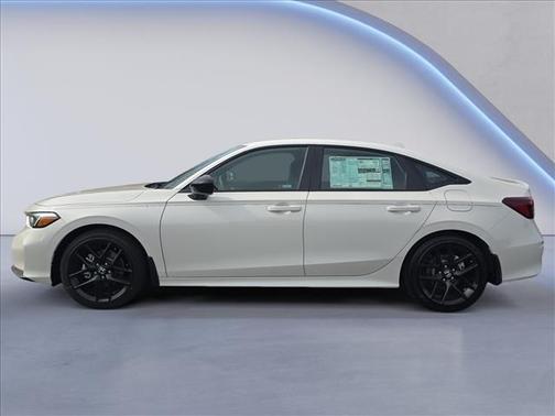 Platinum White Pearl 2026 Honda Civic Hybrid Sport