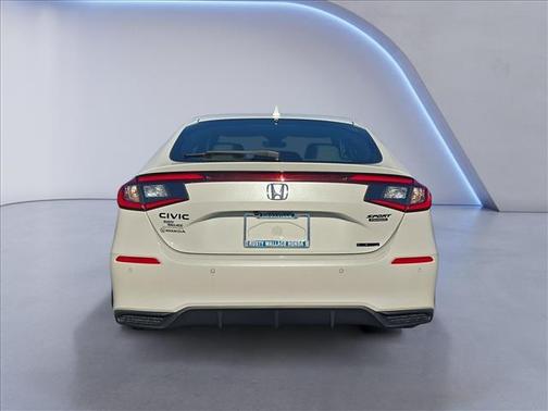 Platinum White Pearl 2026 Honda Civic Hybrid Sport Touring