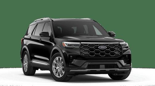 Agate Black Metallic 2026 Ford Explorer Platinum