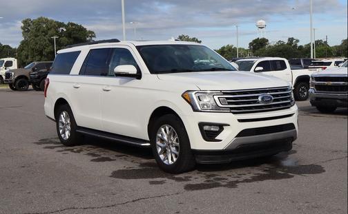 Star White Metallic Tri-Coat 2021 Ford Expedition Max XLT