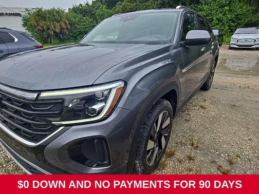 Gray 2025 Volkswagen Atlas Cross Sport 2.0T SE w/Technology