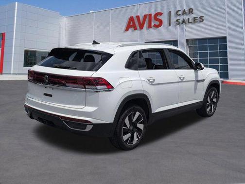 Pure White 2025 Volkswagen Atlas Cross Sport 2.0T SE w/Technology