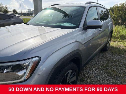 Silver Mist Metallic 2025 Volkswagen Atlas 2.0T SE w/Technology