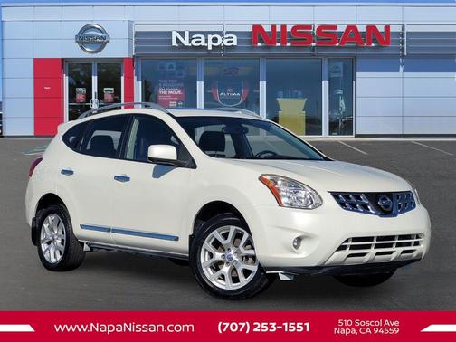 Pearl White 2012 Nissan Rogue SV w/SL Pkg