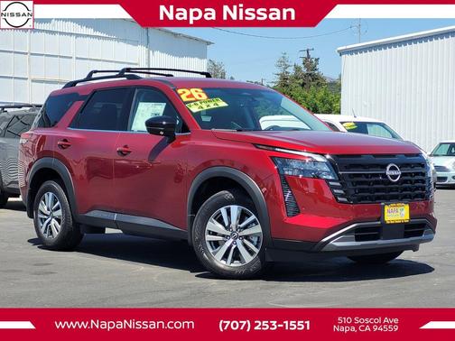 Scarlet Ember Tintcoat 2026 Nissan Pathfinder SL