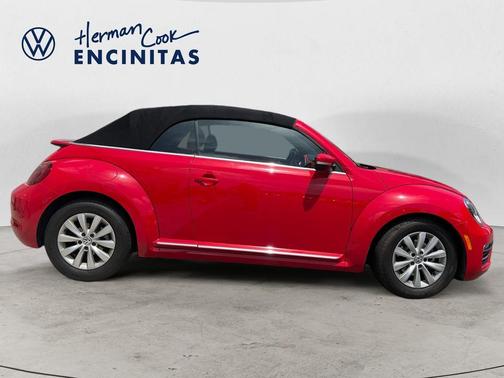 Tornado Red w/ Black Top 2018 Volkswagen Beetle 2.0T S