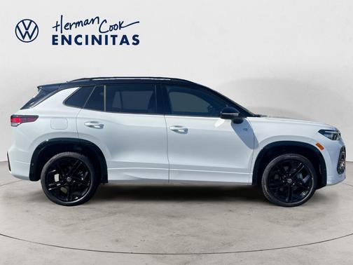 Opal White W/Deep Black Roof 2026 Volkswagen Tiguan 2.0T SE R-Line Black
