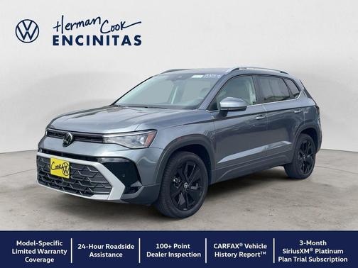 Platinum Gray Metallic 2025 Volkswagen Taos 1.5T SE