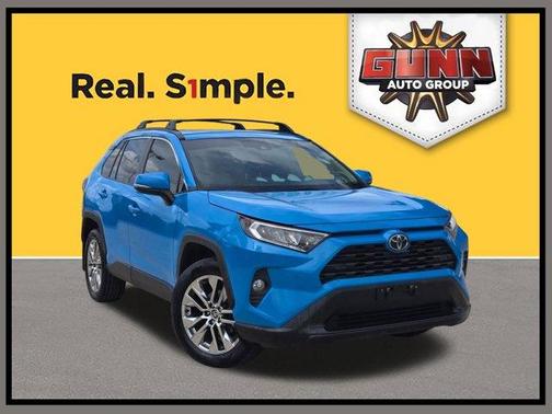 Blue Flame 2021 Toyota RAV4 XLE Premium