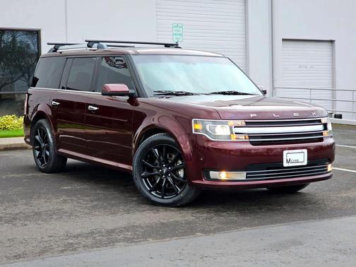 Burgundy 2018 Ford Flex Limited w/EcoBoost