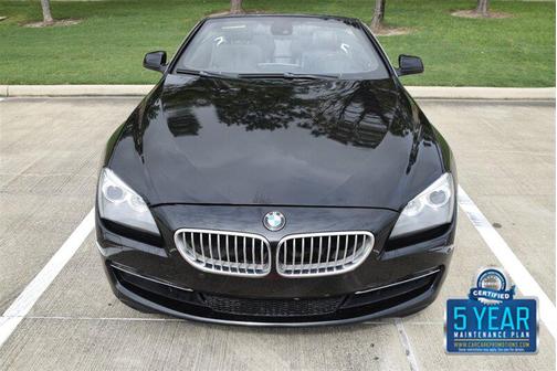 Black Sapphire Metallic 2012 BMW 650 650i CONVERTIBLE TRIPLE BLACK PREM/SPORTS PKG NICE