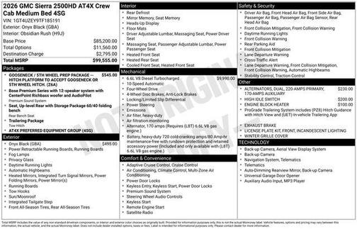 2026 GMC Sierra 2500 AT4X