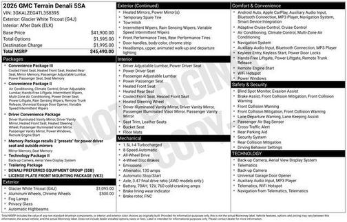 2026 GMC Terrain Denali