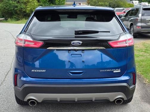 Blue 2020 Ford Edge Titanium