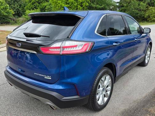 Blue 2020 Ford Edge Titanium