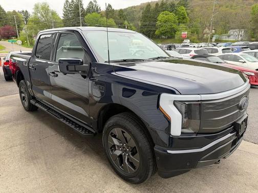Antimatter Blue Metallic 2022 Ford F-150 Lightning LARIAT