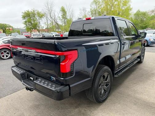 Antimatter Blue Metallic 2022 Ford F-150 Lightning LARIAT