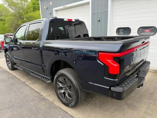 Antimatter Blue Metallic 2022 Ford F-150 Lightning LARIAT