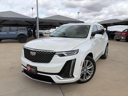 Crystal White Tri-Coat 2024 Cadillac XT6 Premium Luxury AWD