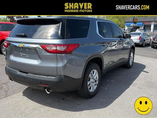 Satin Steel Metallic 2021 Chevrolet Traverse LS