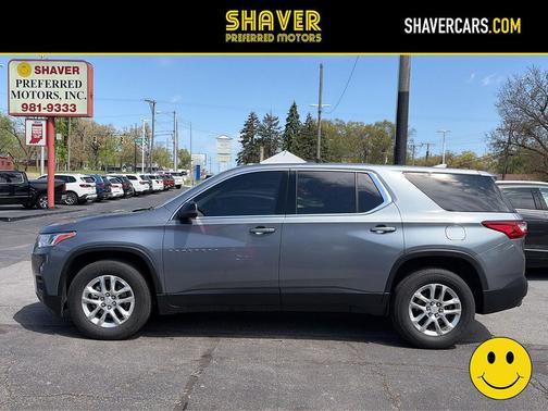 Satin Steel Metallic 2021 Chevrolet Traverse LS