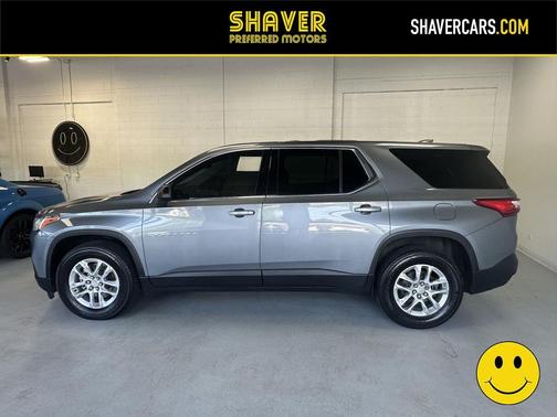 Satin Steel Metallic 2021 Chevrolet Traverse LS